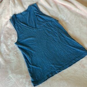 Madewell Blue Fitted Sleeveless Tank‎ Top